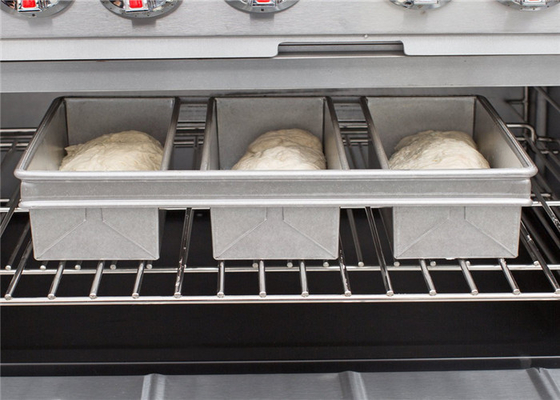 RK Bakeware China Foodservice NSF 3 Strap 800g Glazuur Aluminium Pullman Broodpan Pan