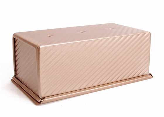 RK Bakeware China Foodservice NSF Goud Nonstick Aluminium Broodpanen Geaffineerde Broodpan Tinnen Broodpan
