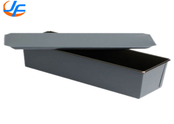 RK Bakeware China Foodservice NSF Telfon Nonstick Bread Tin Loaf Pan / Long Pullman Bread Loaf Pan met deksel