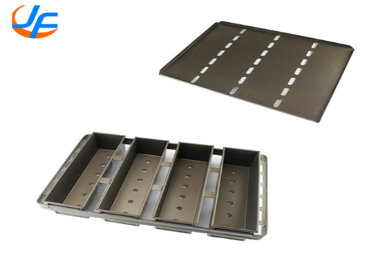 RK Bakeware China Foodservice NSF Drop On Bread Pan Deksel Aluminium Pullman Pan, Non Stick Toast Bread Baking Pan