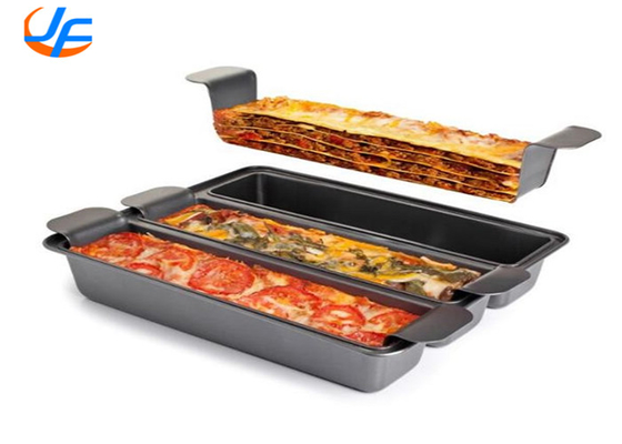 RK Bakeware China Foodservice NSF Telfon Coat Aluminium Brood Pan Pullman Drie Cup Brood Pan Koper Trisagne Pan
