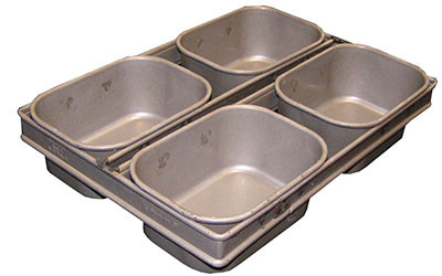 RK Bakeware China Foodservice NSF 600g Nonstick 4 riemen Boerderij Wit brood brood broodpan