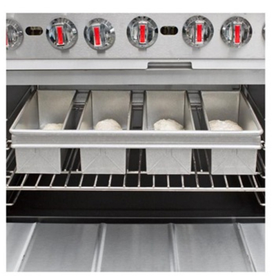 Rk Bakeware Manufacturer China-Nonstick 4 Strips Rye Bread Pan Form