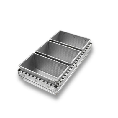 Rk Bakeware China-Chicago Metallic Industrial 4 banden Silicium geglazuurd Nonstick Pullman Broodvorm