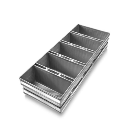 Rk Bakeware China-Chicago Metallic Industrial 4 banden Silicium geglazuurd Nonstick Pullman Broodvorm