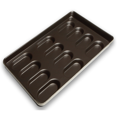 Rk Bakeware China-600X400 Hotdog-broodjespan met anti-aanbaklaag / Hotdogpan