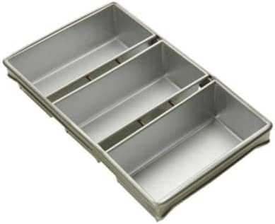 Rk Bakeware China-Foodservice 904935 Commerciële Bakeware 12,25 inch X 4,5 inch 3 Strip Bread Pan