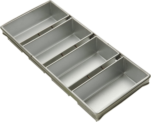 Rk Bakeware China-Foodservice 904935 Commerciële Bakeware 12,25 inch X 4,5 inch 3 Strip Bread Pan