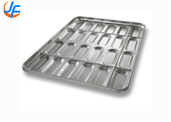 RK Bakeware China-PFA Nonstick Cluster Hot Dog Bun Pan Met Gusseted Sidewalls Voor Industriële Bakkerijen