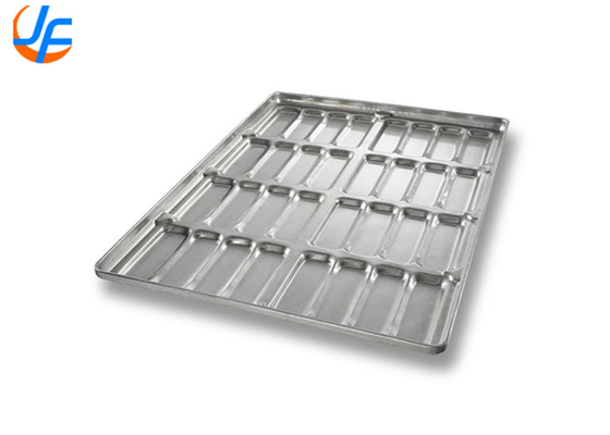 RK Bakeware China-PFA Nonstick Cluster Hot Dog Bun Pan Met Gusseted Sidewalls Voor Industriële Bakkerijen