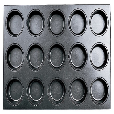 Rk Bakeware China-Commerciële Nonstick Muffin Cake Baking Tray Vierkante Cake Tray Cupcake Baking Tray