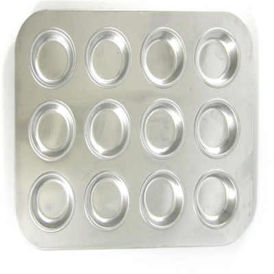 RK Bakeware China Foodservice NSF 12 Cups Aluminium Muffin Pan en Cupcake Tray