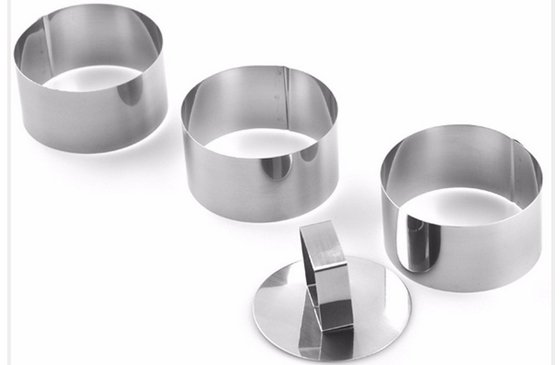 RK Bakeware China Foodservice NSF Dessert Ronde roestvrijstalen taartringen Zilveren kleur