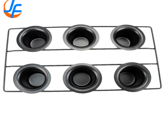 RK Bakeware China Foodservice NSF 6 kopjes roestvrij staal Nonstick Popover Pan