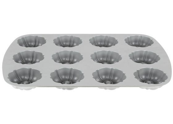 RK Bakeware China Foodservice NSF 12 Compartment Bundtlette Aluminium Muffin Cake Pan Commerciële kwaliteit