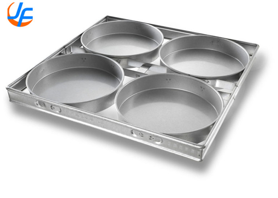 RK Bakeware China Foodservice Chicago Metalen 6 Riemen Aluminium Ronde Kaas Taart Pan Glas