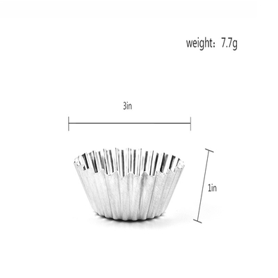 Alloy Cake Tart Mould Bakgereedschap Cupcake Egg Mould