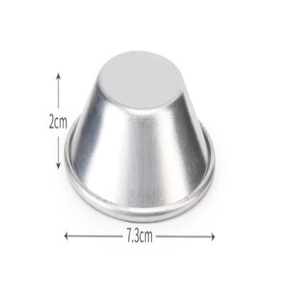 7cm Aluminium legering Ei Tart Portugees Vorm Kleine Tart Pan Bakvorm