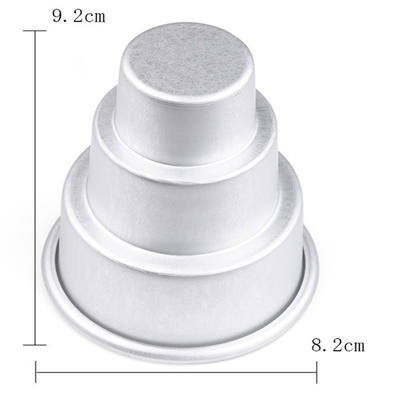 Amazon Aluminium Alloy Carbon Steel Bottom Cake Pans Ronde Cake Mold Niet-plakkend Bakken DIY Cake Mold Broodgereedschappen