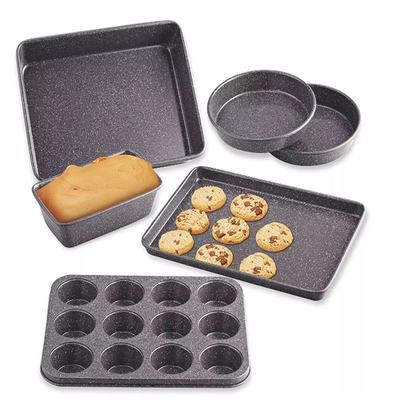 RK Bakvormen China Foodservice NSF 6-delige bakvormenset met anti-aanbaklaag Taart-/koekjes-/muffin-/broodvorm