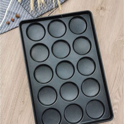 15 holtes Baking Toast Brood Pan 4 Inch Hamburger Pan 40*60cm bakplaat Voor Baking Burger Tray