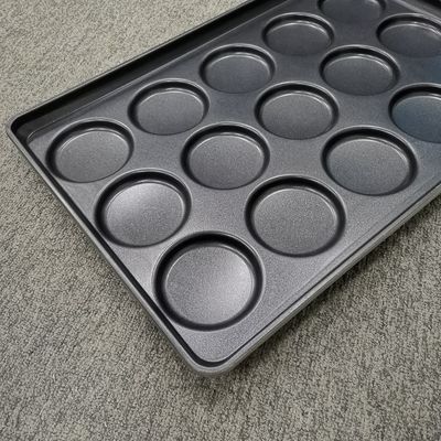 15 holtes Baking Toast Brood Pan 4 Inch Hamburger Pan 40*60cm bakplaat Voor Baking Burger Tray