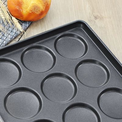 15 holtes Baking Toast Brood Pan 4 Inch Hamburger Pan 40*60cm bakplaat Voor Baking Burger Tray