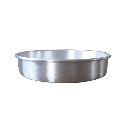 7 * 2 inch aluminium ronde zilveren koek bakplaat Rechte lichaam massieve bodem vaste bodem cake pan