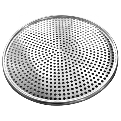 11 inch geperforeerde ronde geperforeerde pizza-pan met gaten bakplaat aluminium pizza-pan plaat bandejas para panaderia