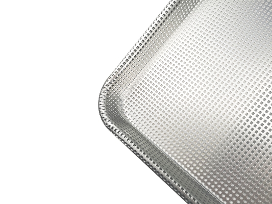 Volledige geperforeerde bakplaat voor brood, burger of hamburger of hotdog, niet-aansluitende bakplaat voor brood, aluminium bakplaat