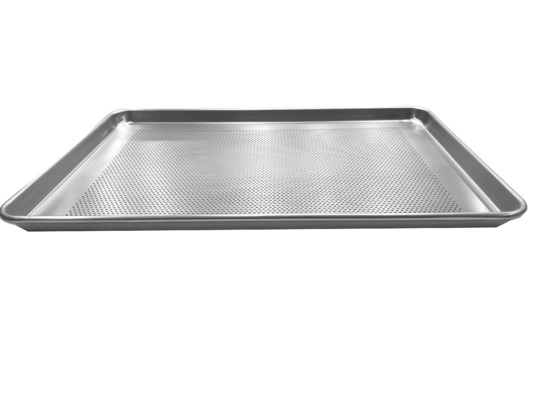 Onderste geperforeerde bakplaat voor brood, hamburgerbrood, bakplaat voor brood, niet-klevende bakplaat voor brood, aluminium bakplaat met bekleding