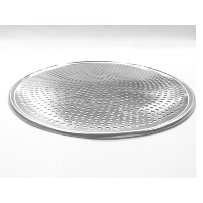 8 inch-18 inch geperforeerde ronde aluminium pizza pan geperst pizza bak bakbak bakbak
