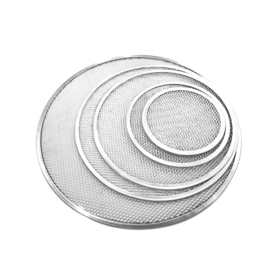 14 inch rond mesh pizzabak geperforeerde pizza pan bakbak bakbak aluminium pizza scherm voor bar of bakkerij of restaurant