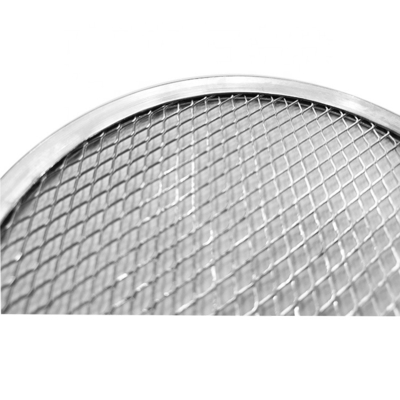 commercieel 17 inch rond mesh pizzabak geperforeerde pizza pan bakbakbakbak aluminium pizza scherm