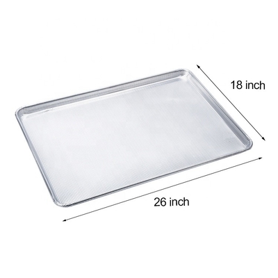 26&quot;*18&quot;*1&quot; 1,2 mm Volledig geperforeerd bakplaat voor brood hamburger of hamburger of hotdog broodjes bakplaat aluminium broodpan