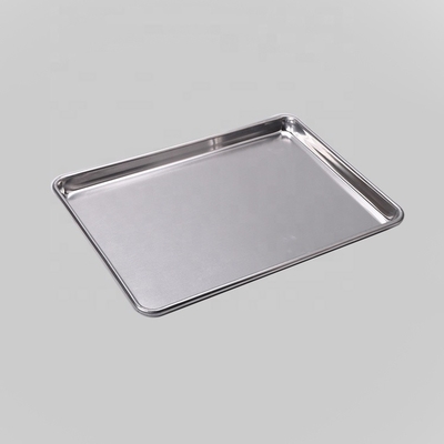 Commerciële 18'*13'*1'' 1,2 mm rechthoekige bakplaat voor brood hamburger of hamburger of hotdog bun bakplaat aluminium bakplaat
