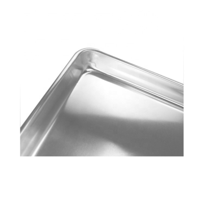 Commerciële 10'*6'*1' 0,8 mm rechthoekige bakplaat voor brood hamburger of hamburger of hotdog broodjes bakplaat aluminium bakplaat