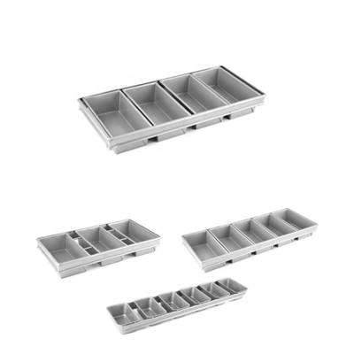 4 banden broodbak niet-kleefscherp aluminium staal broodbak met coating broodpan broodbak broodbak Toastpan
