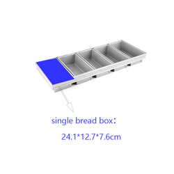 5 banden brood broodpan 5 toastdozen in een rij aluminium staal brood &amp; brood pannen brood bakken brood pan