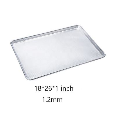 26 x 18 inch 1,2 mm geperforeerde metalen bak geperforeerde platte bakplaat geperforeerde aluminium plaat draad in de rand plaatbak