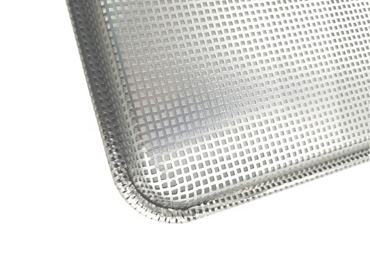 26*18 inch 1,2 mm aluminium geperforeerde niet-klevende bakplaat geperforeerde bakplaat met draadnetbakplaat