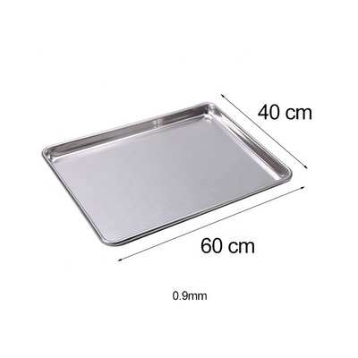 40 x 60 cm Europese bakplaat Rectangle Aluminium bakplaat IJzerdraad In Roll-Rim Plaatplaat 0,9 mm