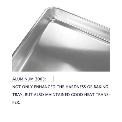 40 x 60 cm Europese bakplaat Rectangle Aluminium bakplaat IJzerdraad In Roll-Rim Plaatplaat 0,9 mm