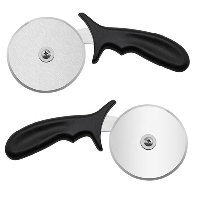 10cm roestvrij staal pizzawiel knipper met Pp handvat rond plastic pizzawiel knipper server