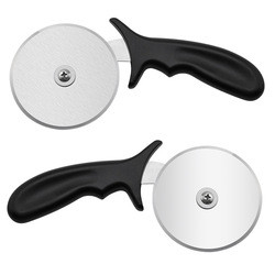 10cm roestvrij staal pizzawiel knipper met Pp handvat rond plastic pizzawiel knipper server