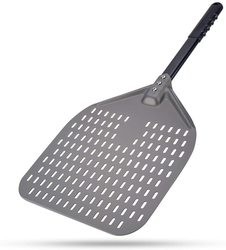 66 cm Aluminium Pizza Schaaf 12 inch Aluminium Pizza Schil Zwart Hard Perforated