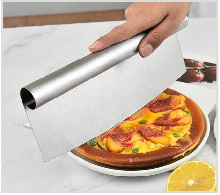 Pizza gereedschappen 8 inch Ss 430 Pie Cutter Premium roestvrij staal pizza cutter