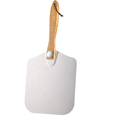 12&quot;*14&quot;*25' Bandejas De Pasapalos De Piedra Aluminium Metaal Pizza Peel Opvouwbaar Houten Handle Pizza Scoop Opvouwbaar