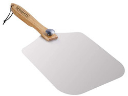 12&quot;X14&quot;X25' Pizza gereedschappen draaiende pizza schil Aluminium pizza schil met opvouwbare eiken handvat