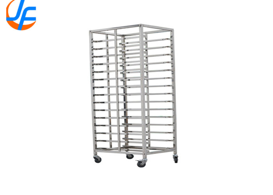 RK Bakeware China Foodservice NSF 600 400 Roestvrijstalen bakbak Trolley / Roestvrijstalen dubbele ovenrek